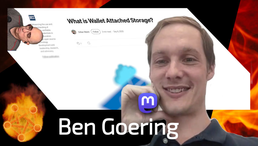 Episode 44 – Ben Goering – Wallet Storage, ActivityPub – Livestream 2025-09-26